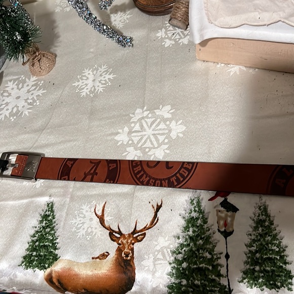 Eagles Wings Alabama sz 38 leather belt New - Picture 5 of 6